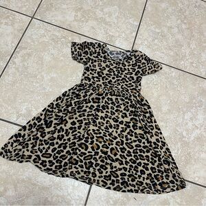 1011. posh peanut cheetah print dress size 3t